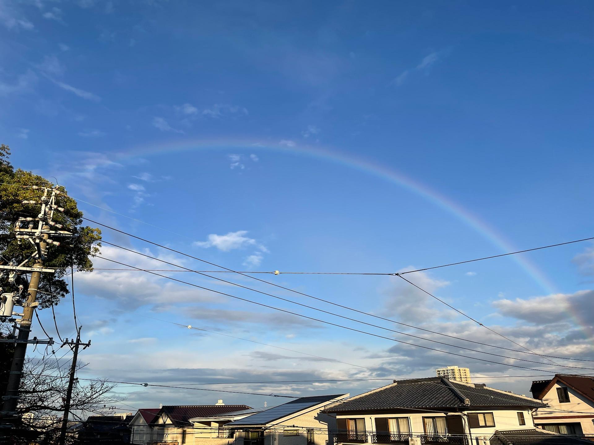 やったー<br />なんと虹🌈だあー皆さんみましたか