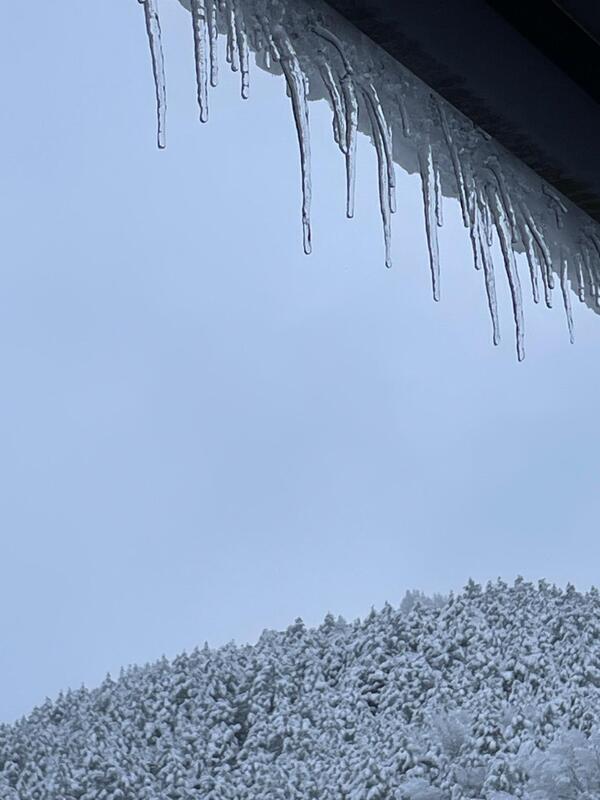 つららができています