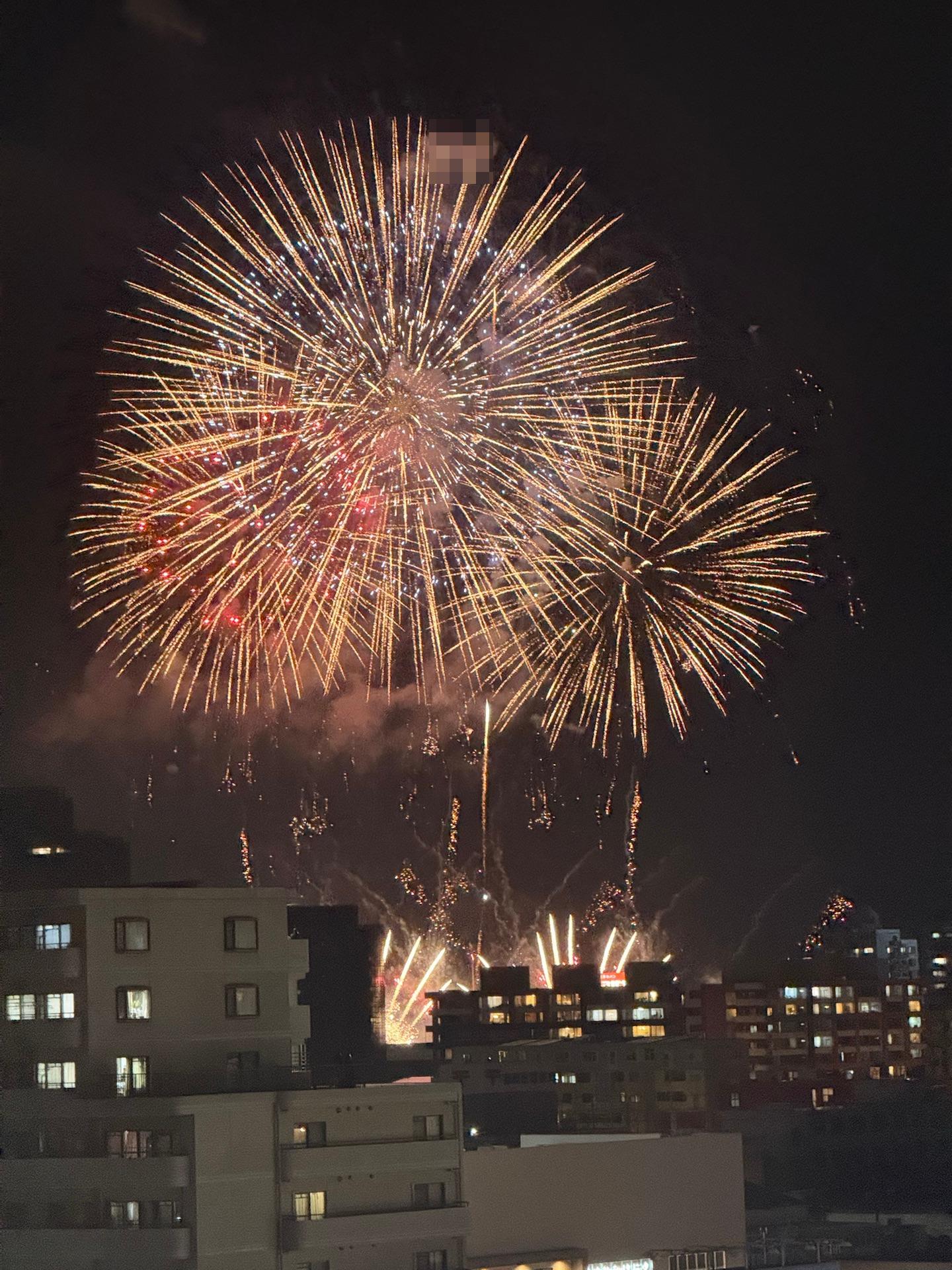 花火大会が無事に開催されて良かったです！