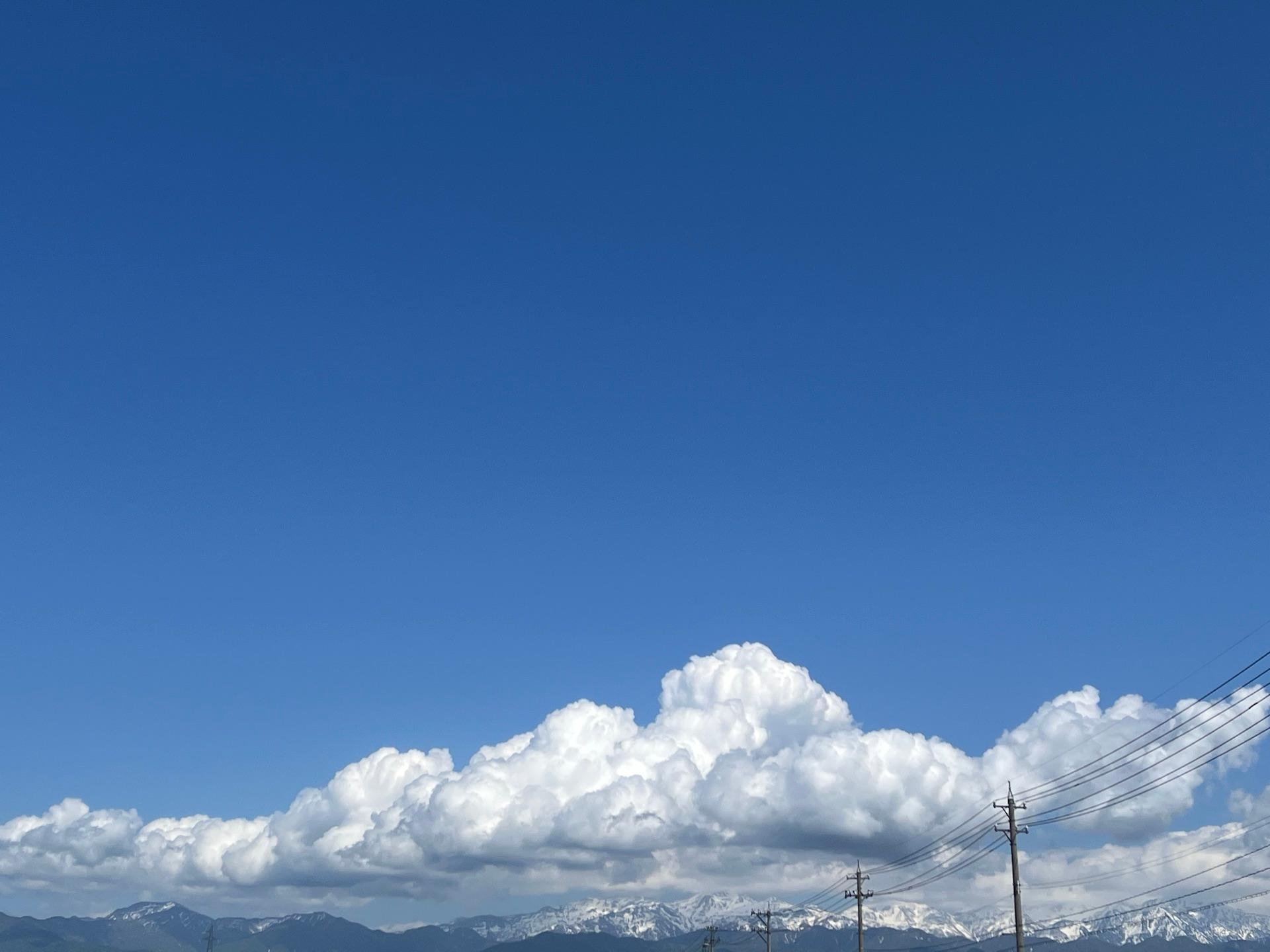 入道雲、爽やかな天気