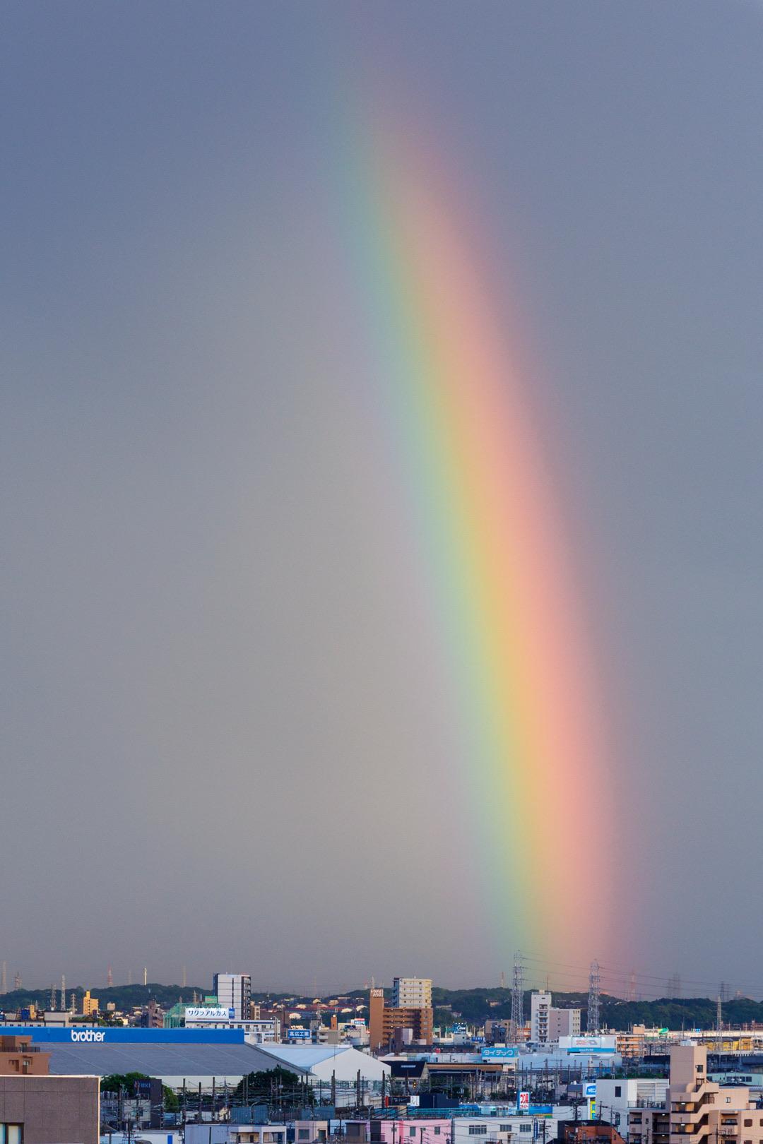 土砂降りのあとに虹の贈り物🌈