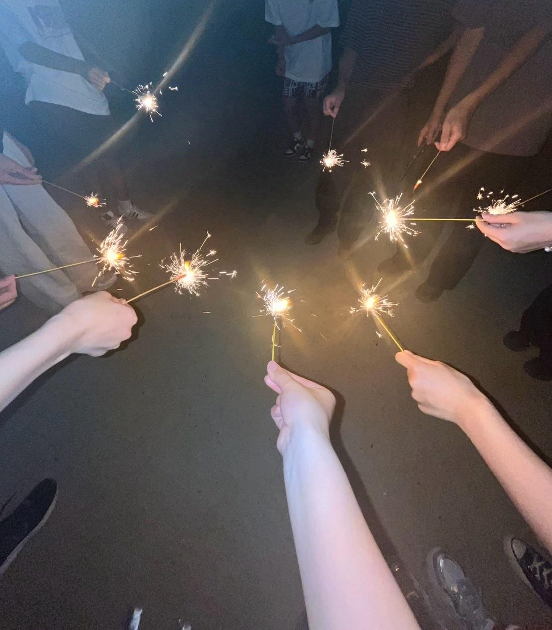 ＜いまの天気＞晴れ「今年初の花火。夏がやってきたー！！！`」